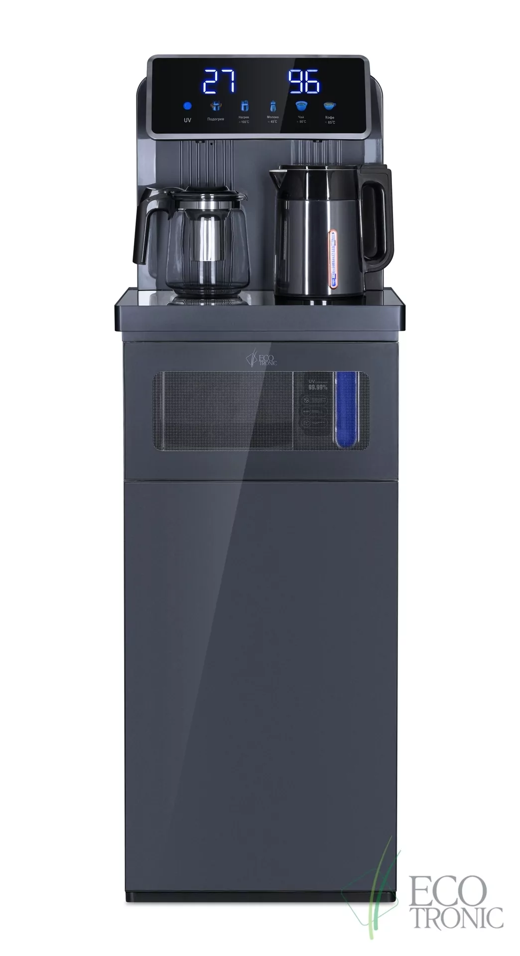 Кулер с чайным столиком Тиабар Ecotronic TB33-LNR UV dark grey